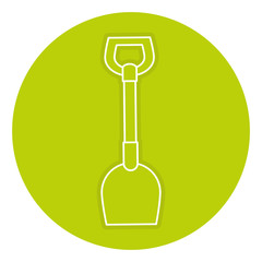 shovel tool isolated icon vector illustration design