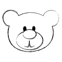 bear teddy isolated icon vector illustration design