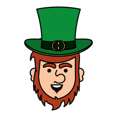 leprechaun avatar character icon vector illustration design