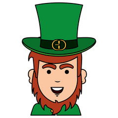 leprechaun avatar character icon vector illustration design