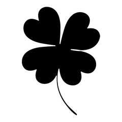 saint patrick clover icon vector illustration design