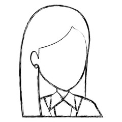 beautiful businesswoman avatar character vector illustration design