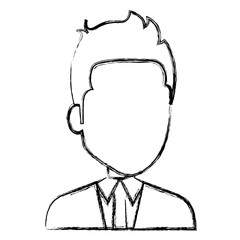 elegant businessman avatar character vector illustration design