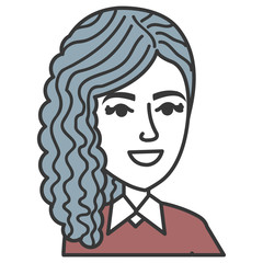beautiful businesswoman avatar character vector illustration design