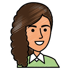 beautiful businesswoman avatar character vector illustration design