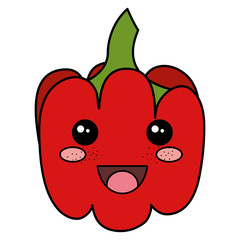 pepper fresh kawaii character vector illustration design
