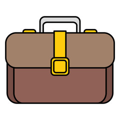 portfolio briefcase isolated icon vector illustration design