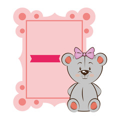 baby shower card with beard icon over white background colorful design vector illustration