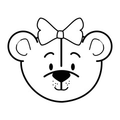 cartoon mouse animal icon over white background colorful design vector illustration