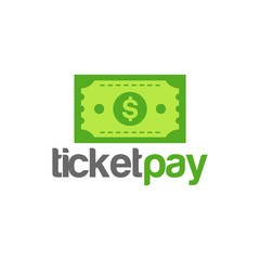 Ticket Payment logo template designs vector illustration