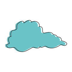 cloud icon over white background vector illustration
