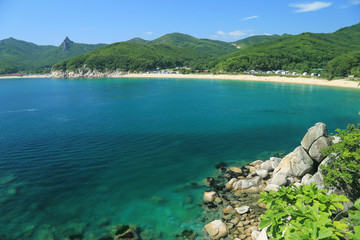Sea scape. The Calm Bay, Primorye, Russia
