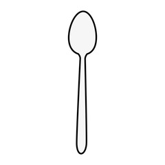 spoon icon over white background vector illustration