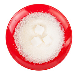 Sugar on a plate