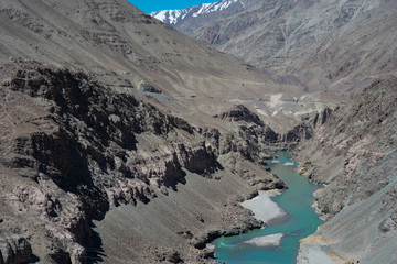 Indus river in Hemis national park, Leh Ladakh, India