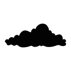 cloud icon over white background vector illustration