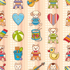 Child toy seamless pattern. Design element