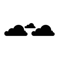 cloud icon over white background vector illustration