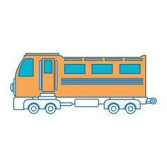 train icon over white background vector illustration
