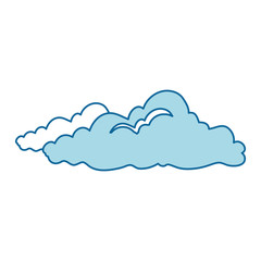 clouds icon over white background vector illustration
