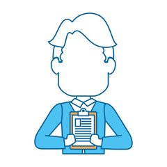 man icon over white background vector illustration