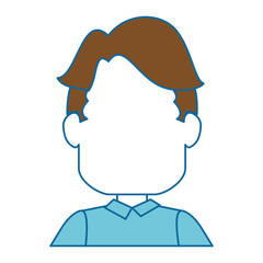 man icon over white background vector illustration