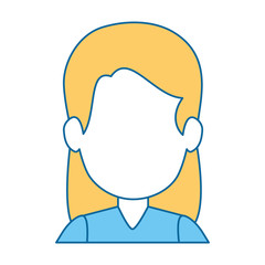 woman icon over white background vector illustration