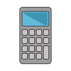 calculator icon over white background vector illustration