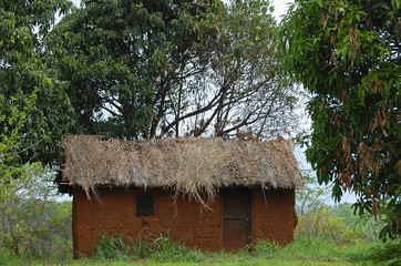 Fototapeta na wymiar Clay House - Tanzania