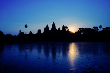 アンコールワットの朝焼け