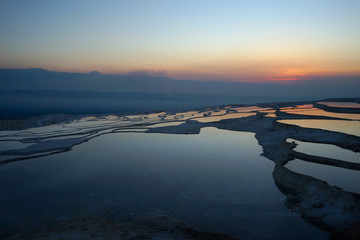 トルコパムッカレの夕焼け