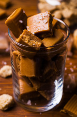 Homemade caramel candy