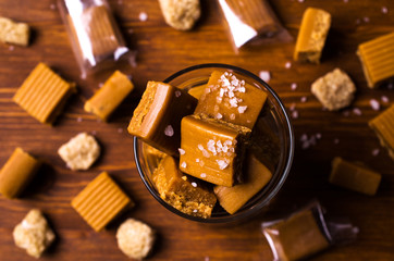 Homemade caramel candy