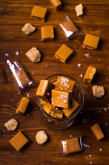 Homemade caramel candy