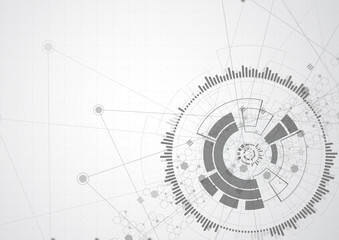 Abstract Machine technology background. Vector illustration