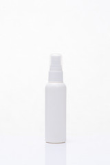 Cosmetics, Moisturizer, Bottle isolated on white.