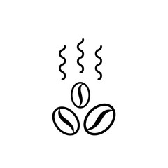 Obraz premium Roasted Coffee Bean Vector Icon Iisolated