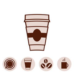 Coffee Cup Vector Icon Collection