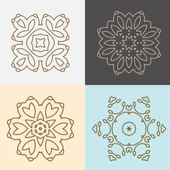 Modern stylish logo elements