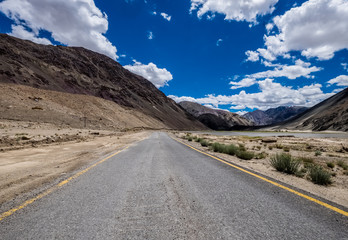 Fototapeta premium Landscape around Ladakh in Jammu and Kashmir, northern India.