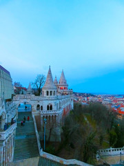 Fishermen's Bastion on the castle hill of Budapest, Hungary