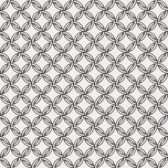 Fototapeta premium Retro pattern - lines, circles and diamond stars. White and light grey background.