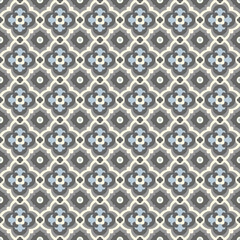 Retro Floor Tiles, Edvardian style, seamless vector patern