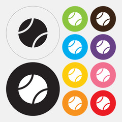 Tennis ball icon - Vector