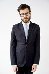 Portrait of a businessman under stress