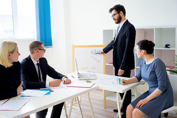 Business presentation in progress