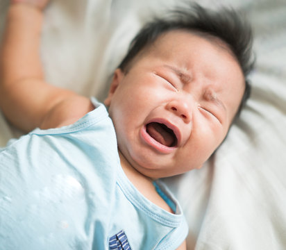 Asian Baby Cry From Hungry