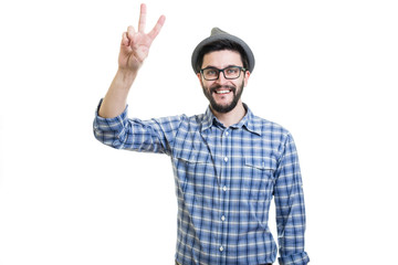 Fototapeta premium Hipster in hat