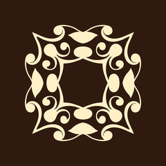 Vintage abstract ornamental logo. Element for design