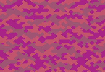 Fototapeta na wymiar seamless printable futuristic camouflage pattern pink 
